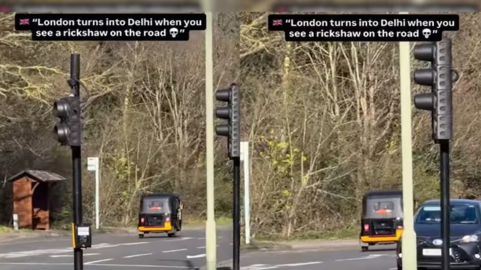 An auto rickshaw spotted in London