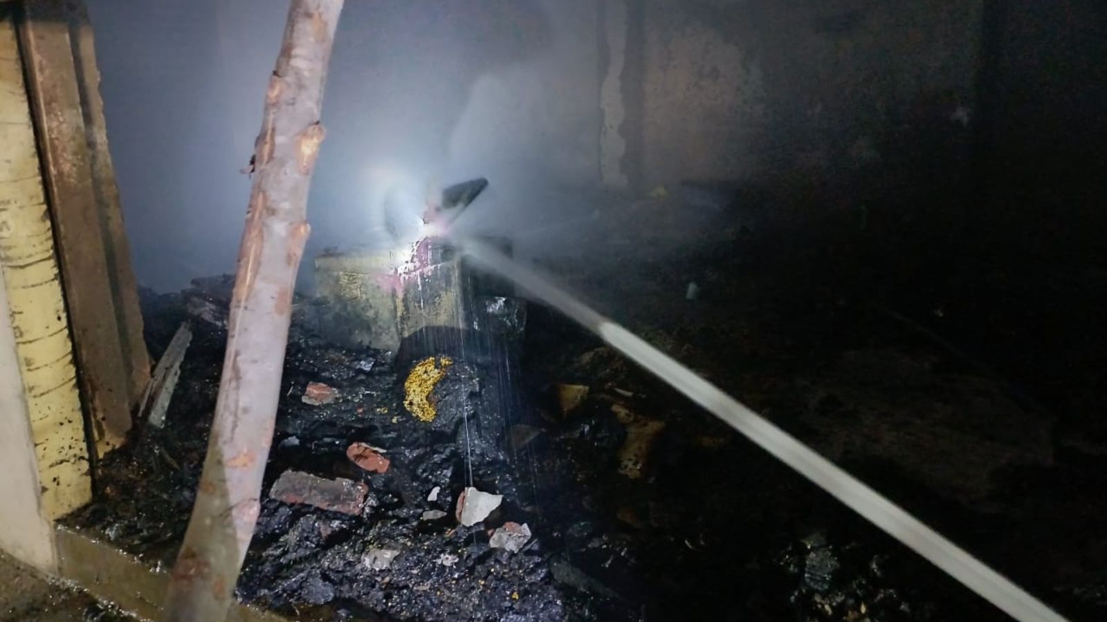 A Kiran store was gutted in Medak