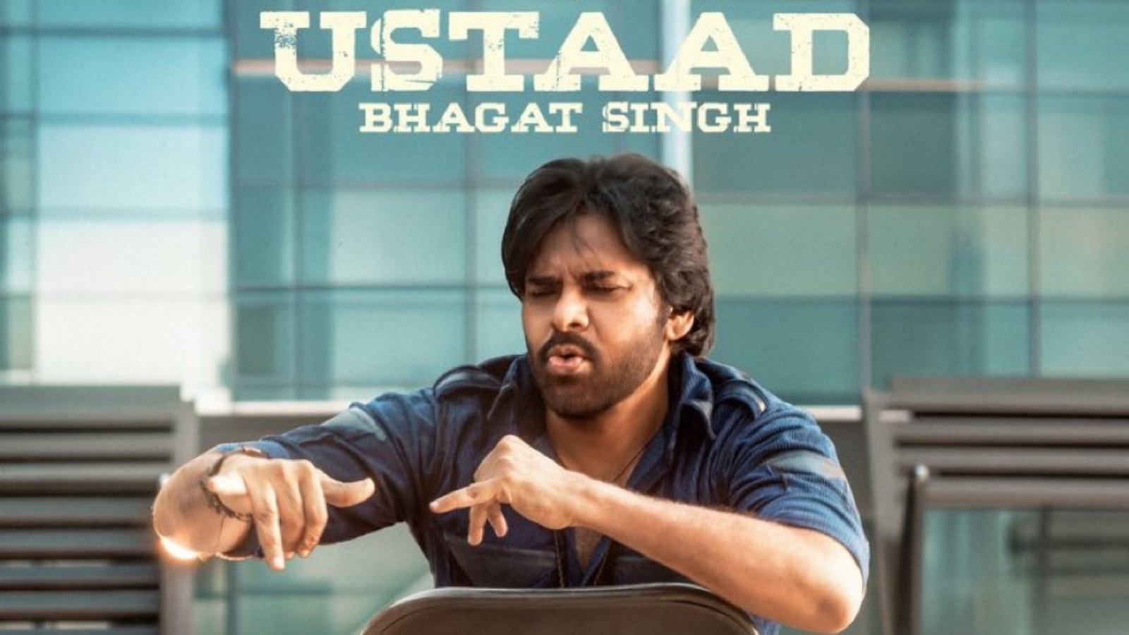 Pawan Kalyan's Ustaad Bhagat Singh poster with ticket price cap in Telangana.