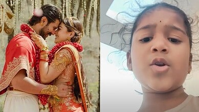 Vijay Deverakonda responds to a fan questioning her absence from a wedding event.