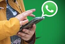 Person using a smartphone with WhatsApp logo, highlighting new parental control features for children und.