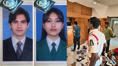 Nepalese couple involved in Rs 2 crore theft from Jubilee Hills home, captured on CCTV.