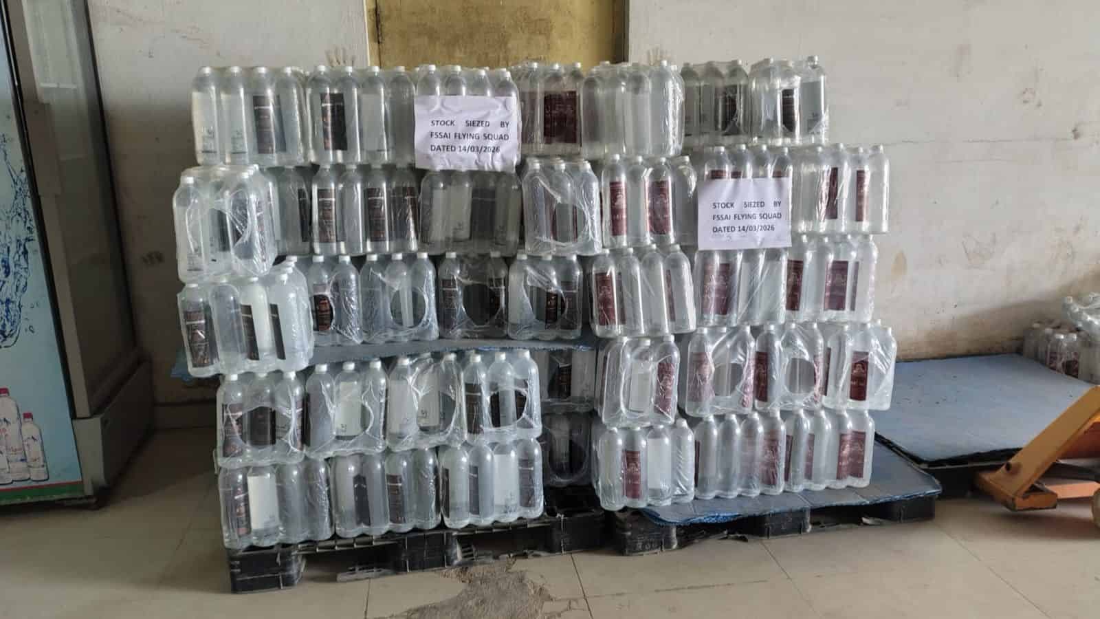 Hyderabad: Illegal bottled water unit busted, Rs 55,800 stock seized