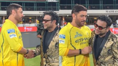 AR Rahman and MS Dhoni