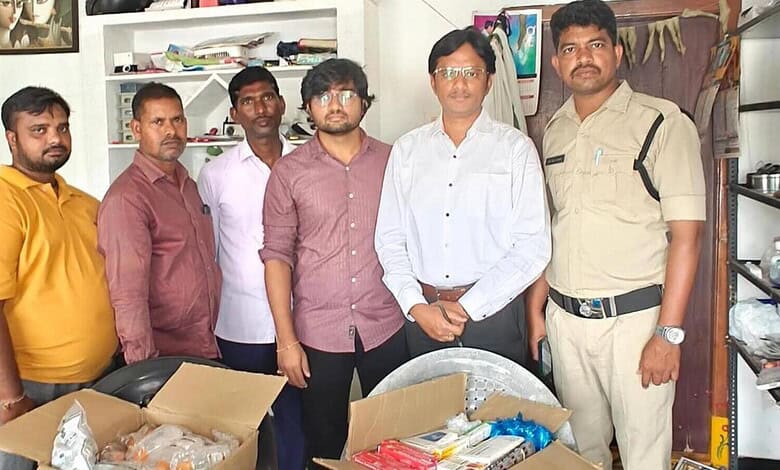 Authorities raid unqualified medical practitioner’s clinic in Bhupalapally, Telangana.