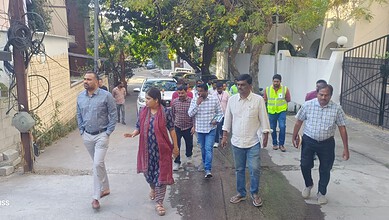 GHMC Commissioner inspects sanitation in Khairtabad zone