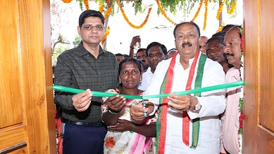 State Government Advisor Mohammed Shabbir Ali inaugurates Indiramma houses in Kamareddy