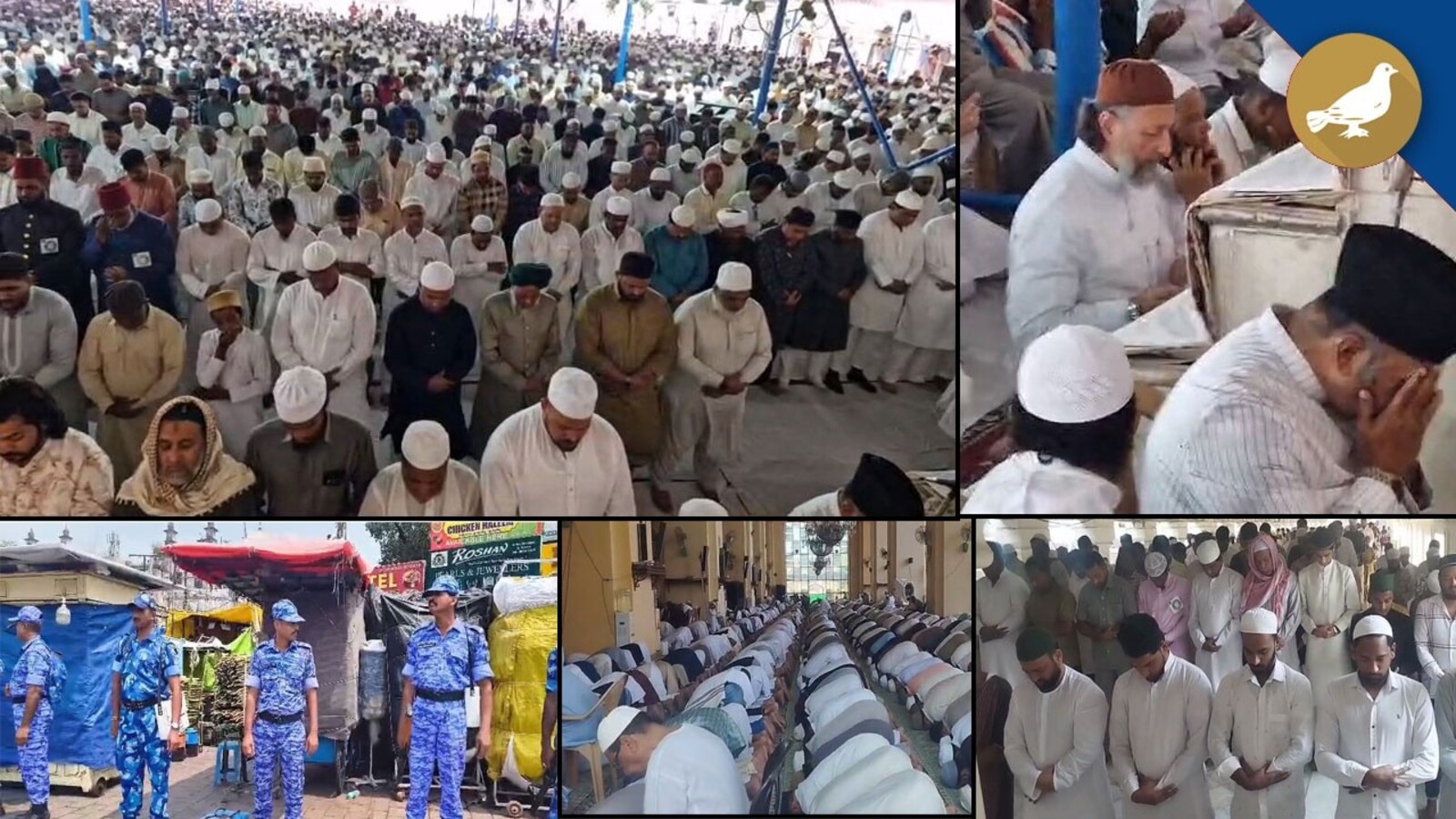 Thousands gather at Makkah Masjid in Hyderabad for Jummatul Vida prayers