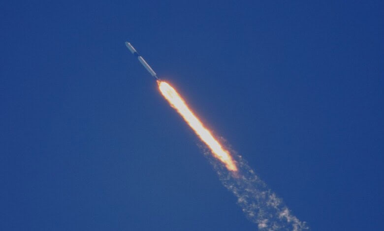Iranian missile streaks across the sky during a strike in the UAE, causing casualties including Indian na.