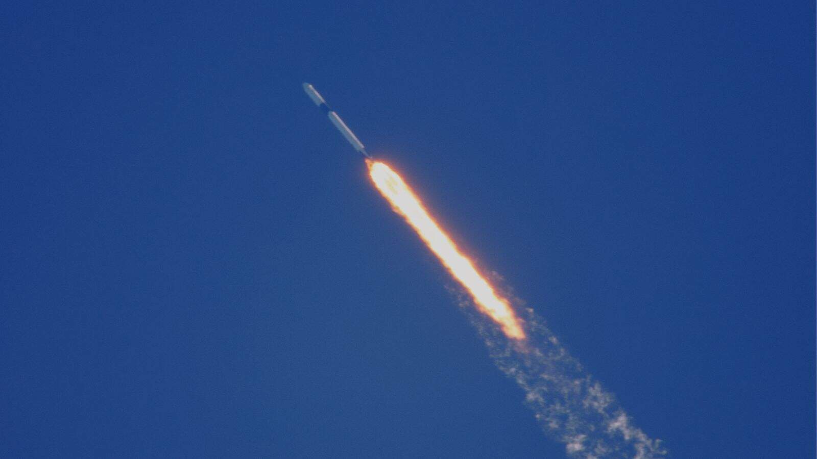 Iranian missile streaks across the sky during a strike in the UAE, causing casualties including Indian na.