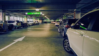 Parking area inside Telangana single screen cinema parking lot.