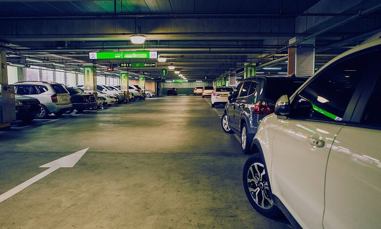 Parking area inside Telangana single screen cinema parking lot.