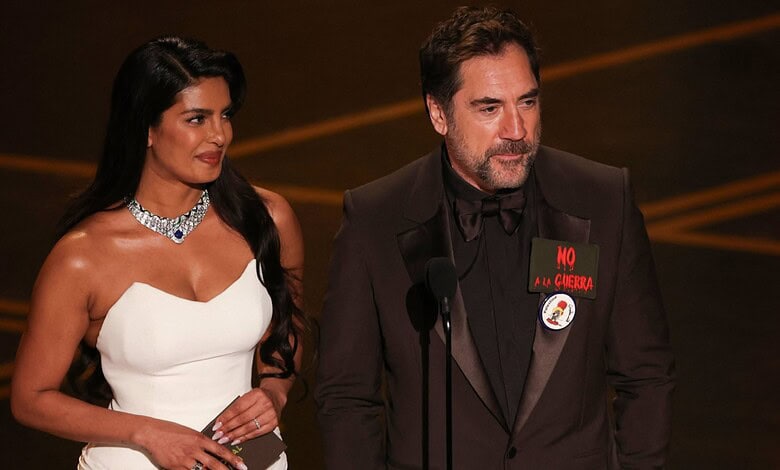 Priyanka Chopra and Javier Bardem at Oscars 2026