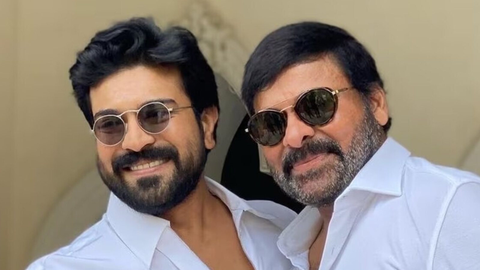Ram Charan and Chiranjeevi