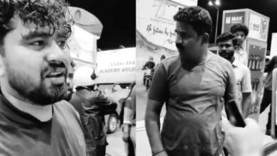 Man with 'POLICE' sticker creates ruckus at Hyderabad petrol pump