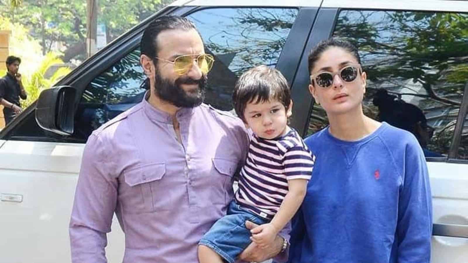 Saif Ali Khan and Kareena Kapoor Khan with their baby
