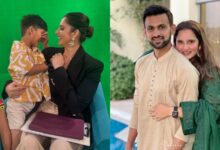 Sania Mirza, Izhaan Mirza Malik and Shoaib Malik