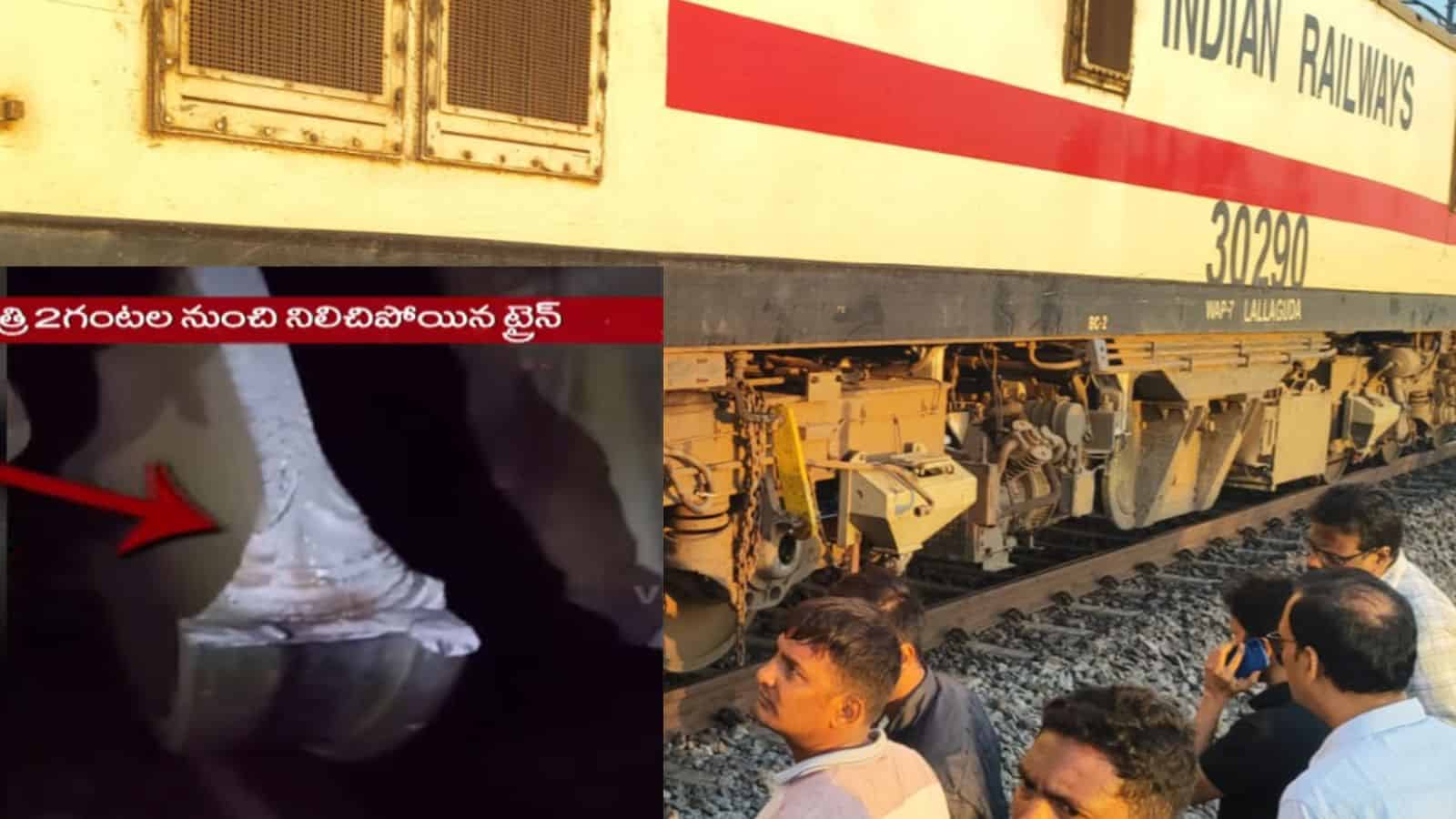 Emergency response to wheel failure at Telangana railway station.