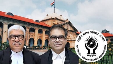 Two judges outside Allahabad HC discuss NHRC and Muslim lynching observations.