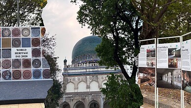 Celebrating World Heritage Day 2026 with cultural displays and Qawwali performances at Qutb Shahi Park.