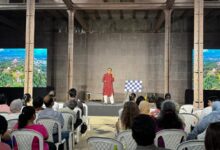 Ritish Nanda, CEO of the Aga Khan Trust for Culture, speaking at the Qutb Shahi Interpretation Centre in Hyderabad on Saturday, April 11.