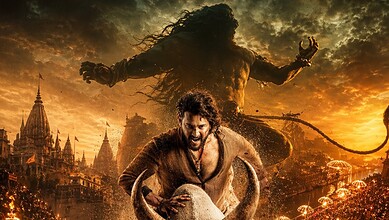 Intense action scene featuring characters from Varanasi at Mexico CCXP, showcasing cinematic visuals.