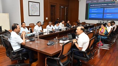 EV charging infrastructure discussion in Telangana government meeting.