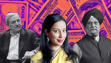 Image of Hardeep Puri’s daughter amid financial controversy involving USD 200 million from Soros.