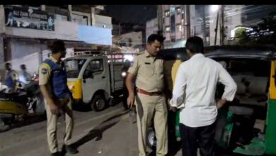 Hyderabad: Spl police drive in Rein Bazar to curb illegal activities