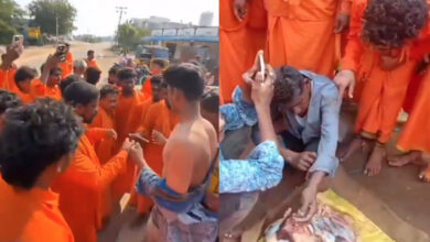 Jagtial father son beaten by Hindu devotees for selling beef on Hanuman Jayanti