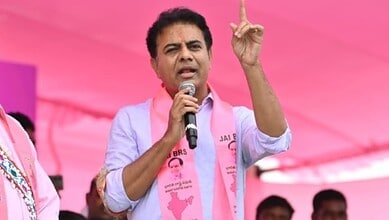 BRS working president KT Rama Rao questions the selectiveness of NDSA in addressing the irrigation project damages/failures in Telangana during the Congress government.