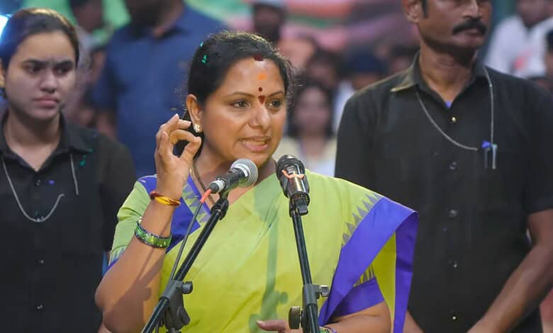 Kavitha announces new TRS party in Telangana amid political changes.