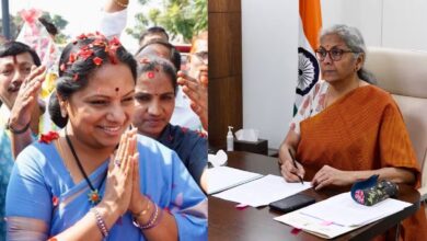 Telangana Jagruthi President K Kavitha writes to Union Finance Minister Nirmala Sitharaman urging the Centre to grant a one-time waiver on severance packages of employees laid-off in the private sector.
