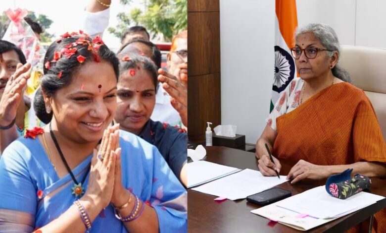 Telangana Jagruthi President K Kavitha writes to Union Finance Minister Nirmala Sitharaman urging the Centre to grant a one-time waiver on severance packages of employees laid-off in the private sector.