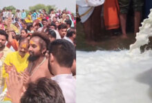 Milk poured into Narmada river sparks outrage