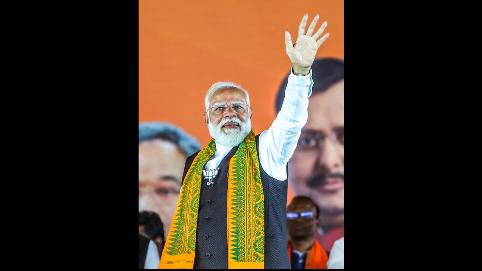 Prime Minister Narendra Modi at a rally in Tamil Nadu