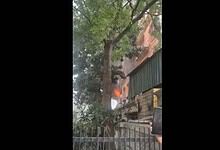 Fire erupts at a private hospital in Salt Lake, Bengal, with visible flames and smoke, no injuries report.