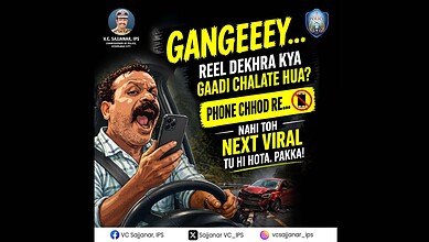 Hyderabad Police Commissioner warns against watching reels while driving