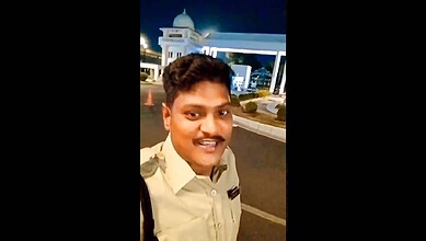 Police Constable Charan Yadav at the Secretariat