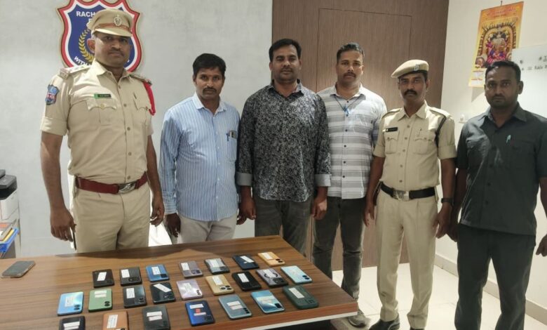 Pahadishareef police recover mobile phones