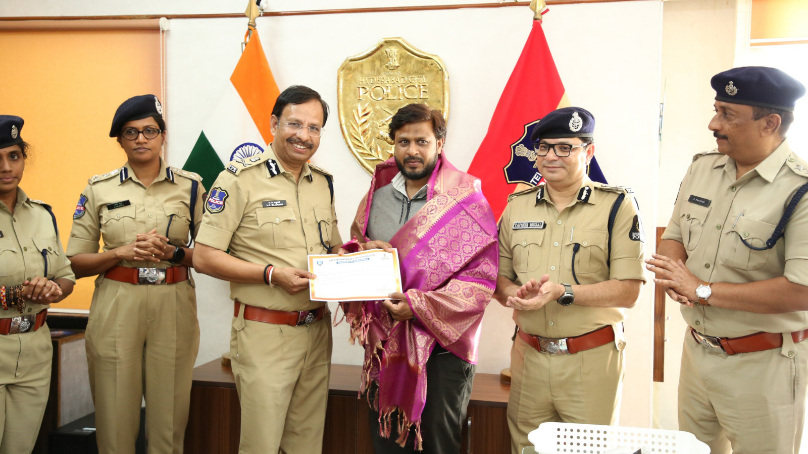 Police honour Mohammed Firoz