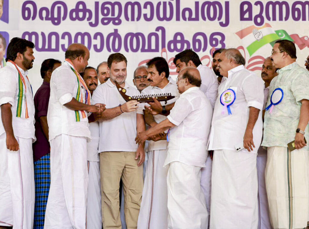 Kerala polls: Rahul Gandhi at public meeting