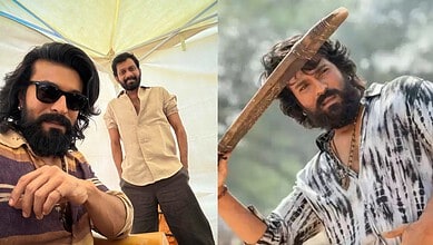 Ram Charan's Peddi in final stages before wrap-up, with cast and crew working on set.