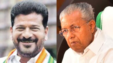 Telangana CM Revanth Reddy informs Keralam CM Pinarayi Vijayan that he will be visiting Keralam on Tuesday, April 7.
