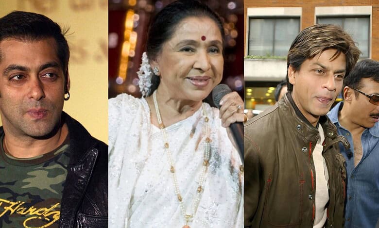 Bollywood stars SRK and Salman Khan at Asha Bhosle’s funeral, skipping the event.