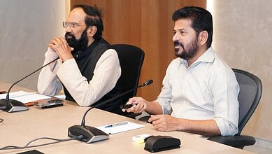 Telangana Chief Minister reviews progress of Tummidihetti Barrage project with officials.