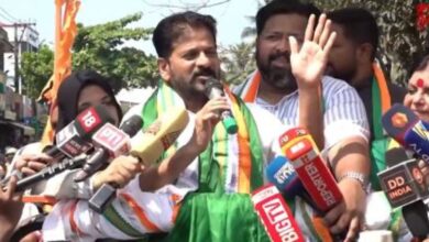 Telangana CM A Revanth Reddy holds a road show in Kerala