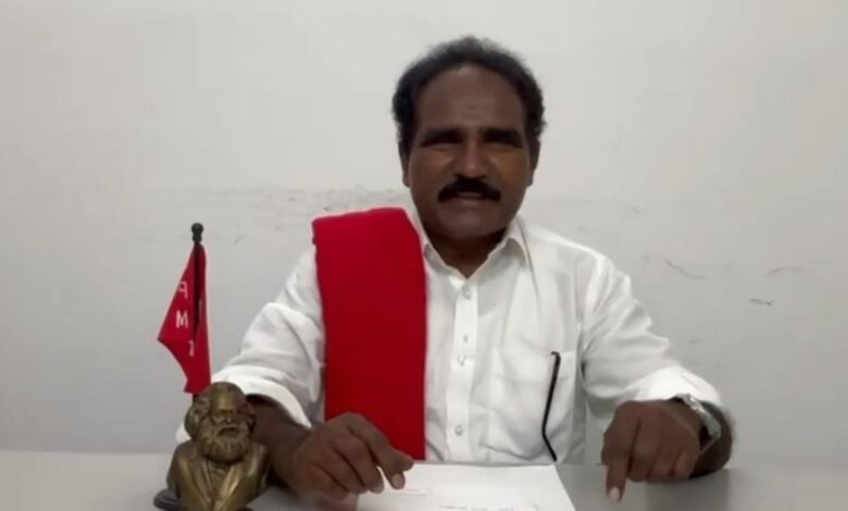 Telangana CPIM secretary John Wesley