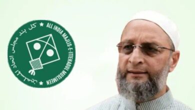 AIMIM party symbol and President Asaduddin Owaisi
