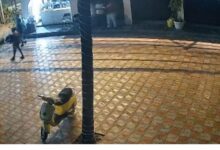 A man drags the victim out of the eatery in LB Nagar for refusing water